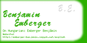 benjamin emberger business card